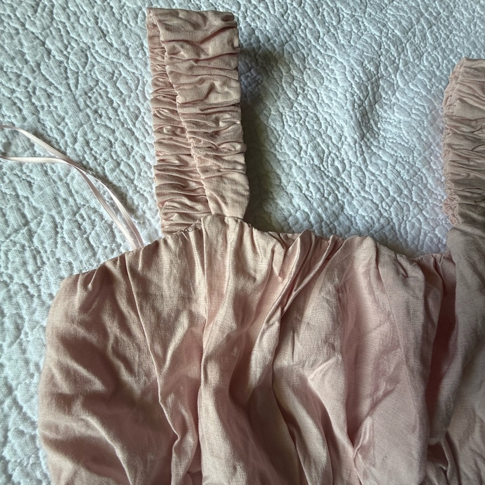 Altar'd State Blush Ruched Top - Picture 6 of 9